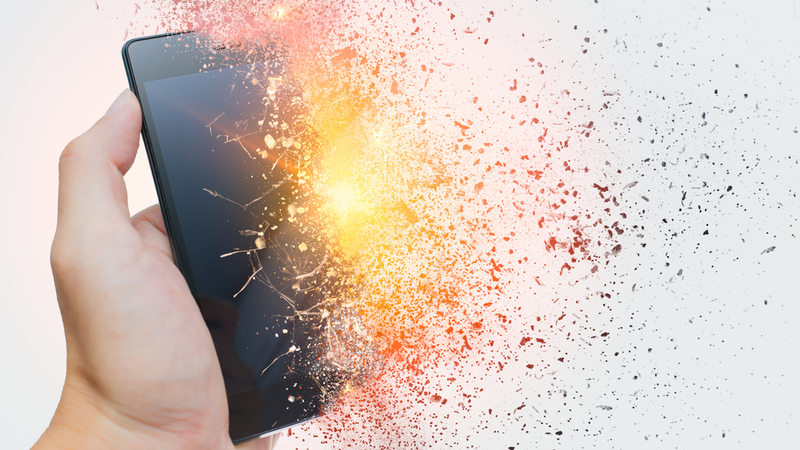 iPhone X owner sees his phone catch fire after update